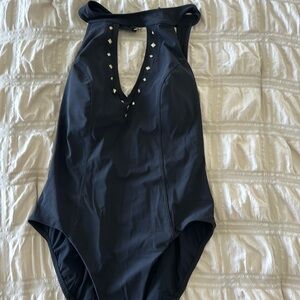 Black studded Amoressa bathing suit